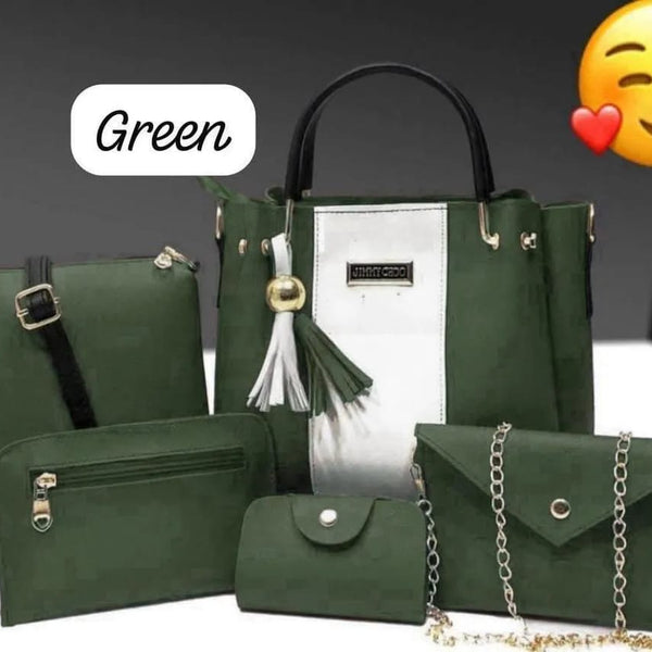 5 Pieces PU leather girls bag